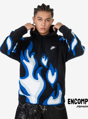 《清仓特价》Nike Remake 多色火焰拼接卫衣 男女同款 ENCOMPASS
