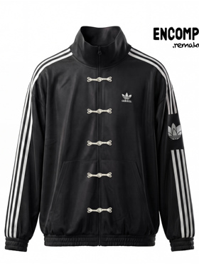 Adidas/三叶草 Remake新中式盘扣黑白经典男女同款外套 ENCOMPASS