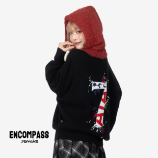 Nike Remake 热刺7号大logo 泼墨刺绣球衣拼接针织毛衣 ENCOMPASS