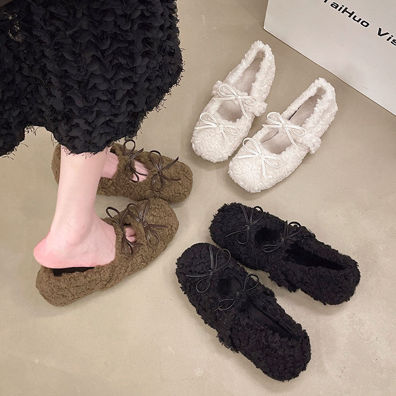 内增高毛毛鞋女外穿2025新款秋冬玛丽珍温柔晚晚鞋加绒豆豆鞋棉鞋,女鞋,棉鞋,淘宝优惠券,粉丝福利购,淘宝优惠卷