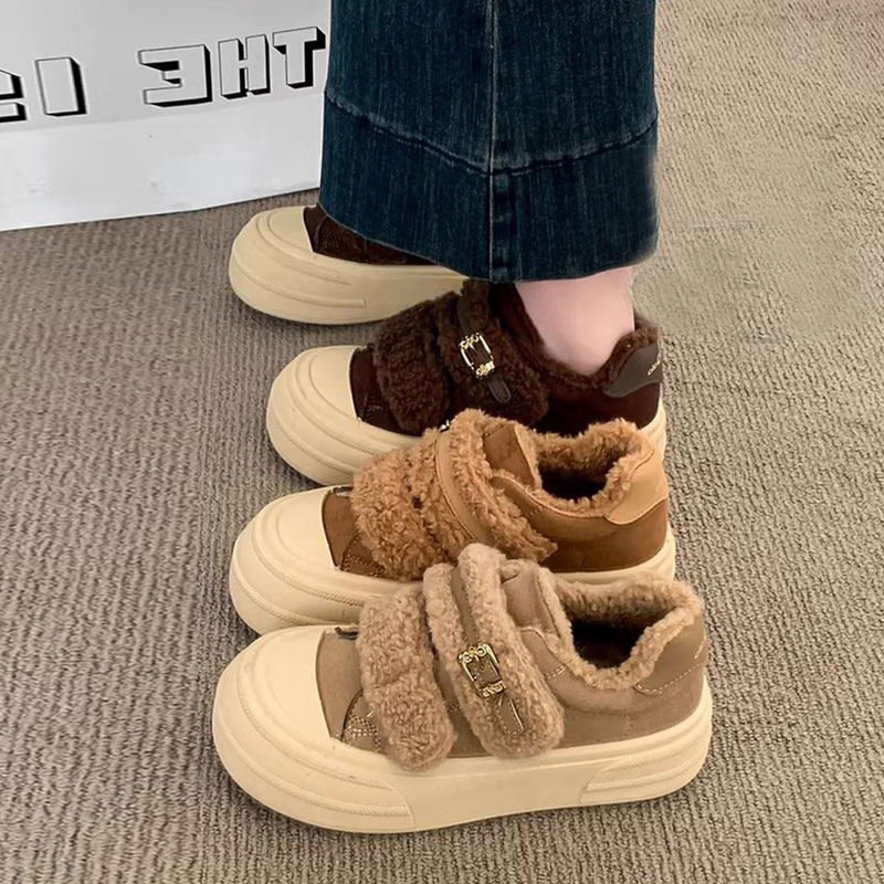 美拉德厚底雪地靴女2026新款爆款冬季加绒毛毛鞋子魔术贴保暖棉鞋,女鞋,棉鞋,淘宝优惠券,粉丝福利购,淘宝优惠卷