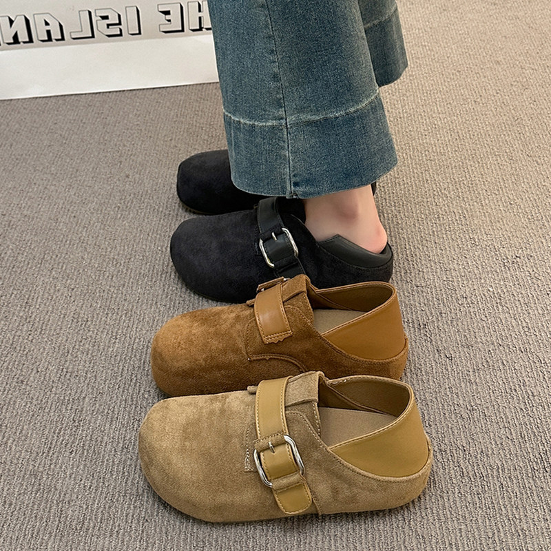巨好看厚底全包勃肯鞋女鞋2026新款春季一脚蹬复古乐福鞋博肯单鞋,女鞋,勃肯鞋/软木鞋,淘宝优惠券,粉丝福利购,淘宝优惠卷
