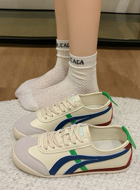 德训鞋女鞋2025春夏新款户外爆款鞋子平底小白鞋运动休闲板鞋女款