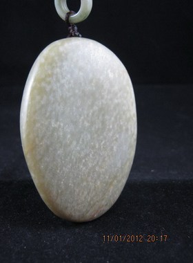 钱塘邮社   和田玉青白玉  原石把件    送证