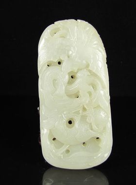 白玉白玉龙凤呈祥把件