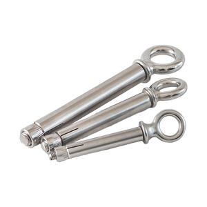 浴当家旗舰店304不锈钢吊环内膨胀螺丝 带圈膨胀钩羊眼拉爆螺丝挂钩秋千钩M6M8