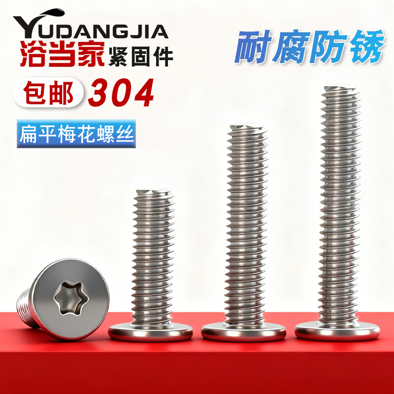 304不锈钢电脑螺钉扁平头