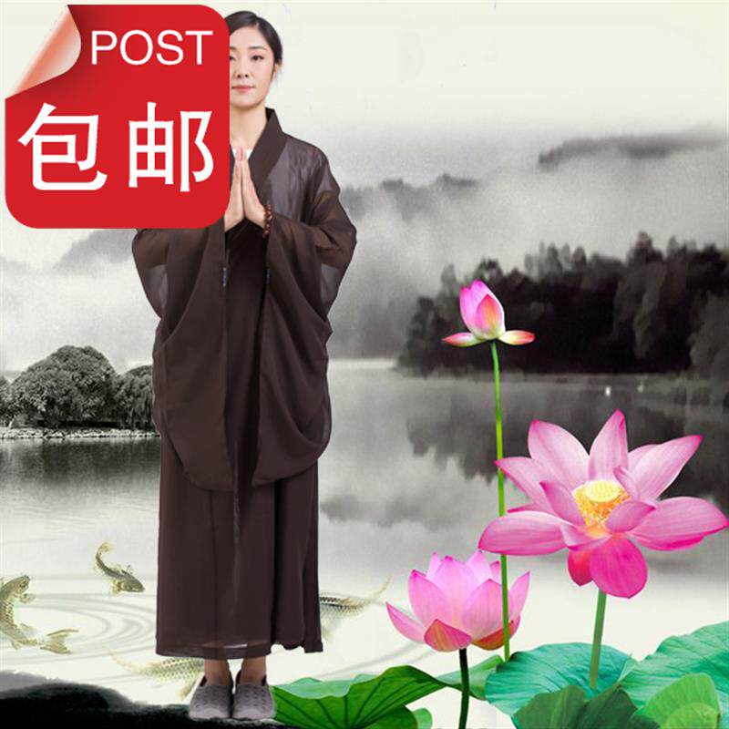 不褪色僧服夏季亚麻经久透气不变形服装黑色长衫不褶皱b垂感吸汗|ruв категории Женская одежда, костюм/национальная одежда/театр костюм, национальная одежда/этап погрузки - от Buy2taobao.com для оказания профессиональной услуги покупки агента Taobao