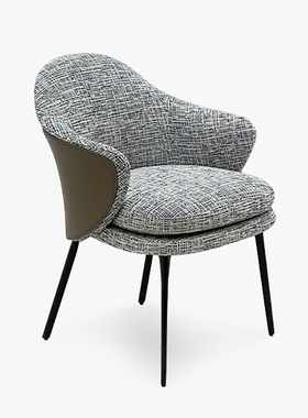 广思 Angie安吉餐椅轻奢高级感家用设计师款餐椅意式极简布艺椅子