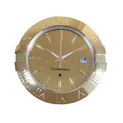 星座系列卧室客厅不锈钢石英挂钟
