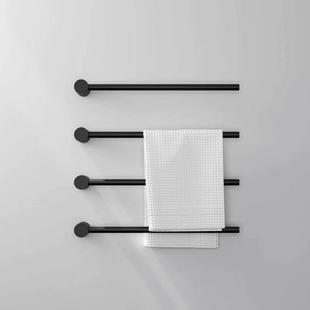 卫生间毛巾架金色杆浴室洗手台挂杆手巾架子免打孔极简毛巾杆收纳