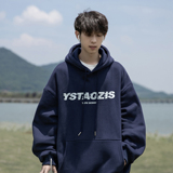 2025新款印花连帽卫衣A336-WY106-P65-限价79（62棉38聚酯纤维），男装卫衣，电商A336