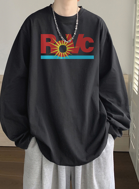 2025秋季新款印花长袖T恤 A336-THCT0528-P38-限价48（纯棉）