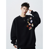 2025圆领卫衣420克华棉A336-RIWY032-特P40（50%棉50%聚酯纤维），男装卫衣，电商A336