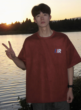 2025麂皮绒短袖T恤A336-THJPDX0145-P28-限价38（95聚酯纤维5氨纶