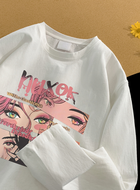 2025秋季新款印花长袖T恤 A336-THCT0501-P38-限价48  （纯棉）