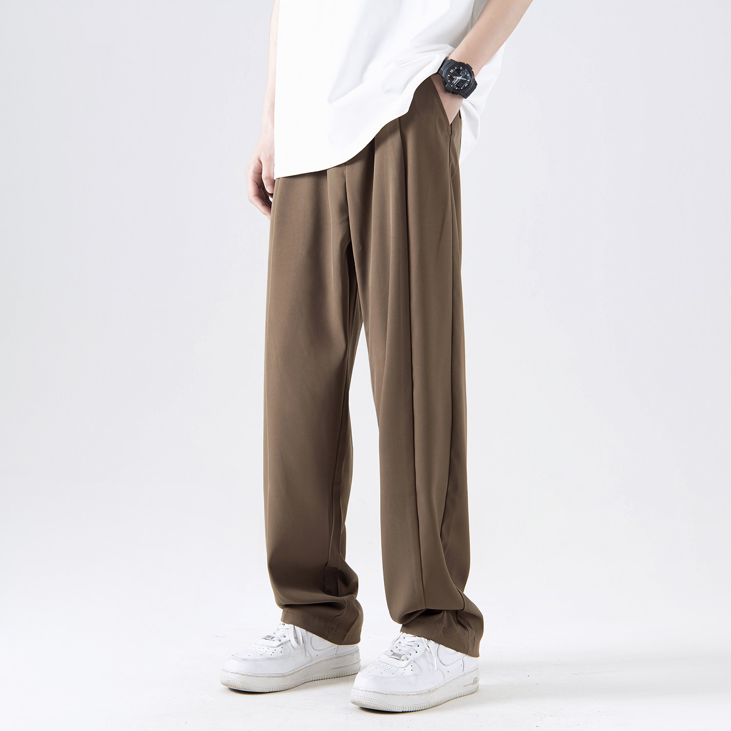 夏季新款休闲冰丝裤子A336-K071-P55-限价78（100聚酯纤维）,男装休闲裤,电商A336