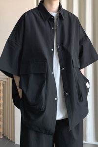 夏季新款大口袋短袖衬衫 A336-DX80-P55-限价78 （100聚酯纤维）图片