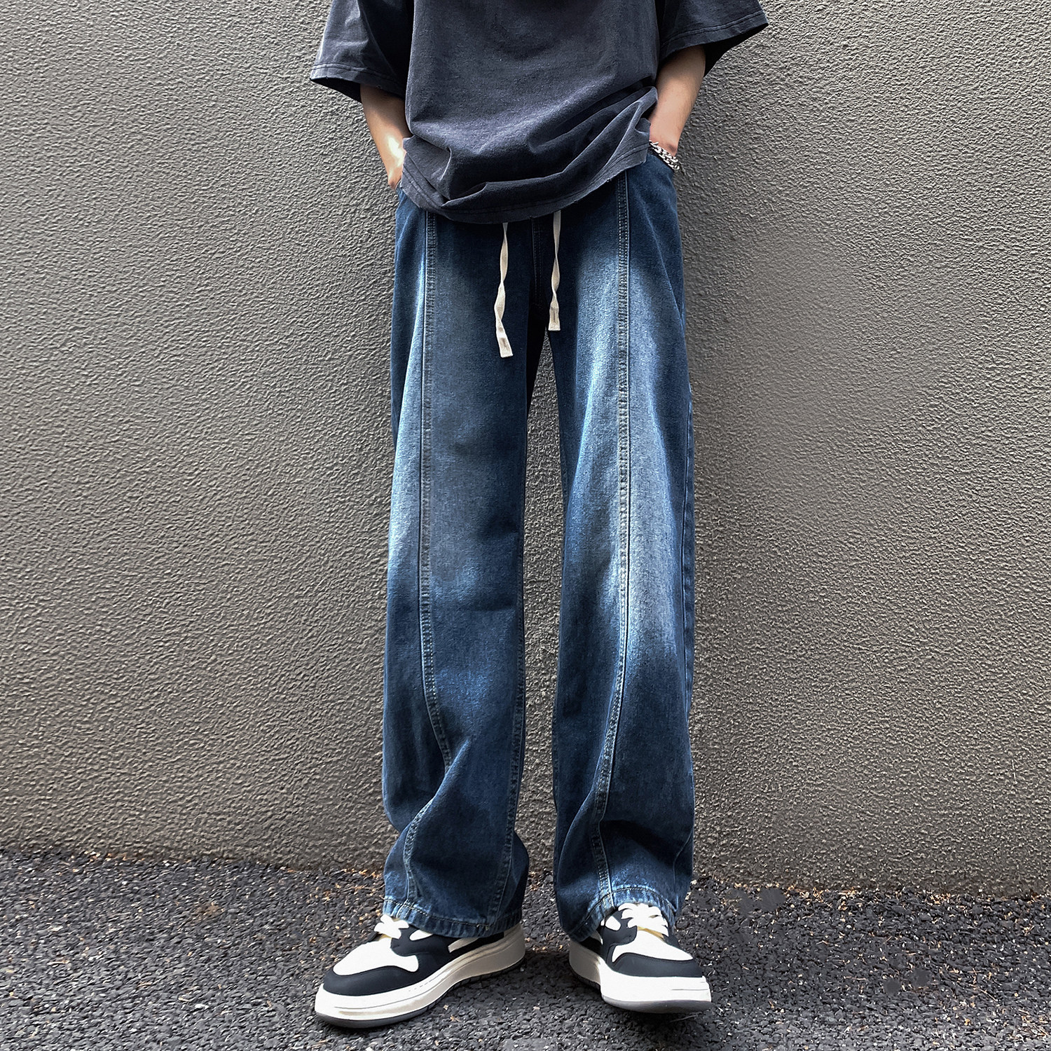 牛仔裤子A336-K030-P58-限价68(75.8%棉14.9%粘纤9.3%聚酯纤维),男装牛仔裤,电商A336
