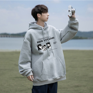 2025新款印花连帽卫衣A336-LM02-P58-限价78（62棉38聚酯纤维）图片