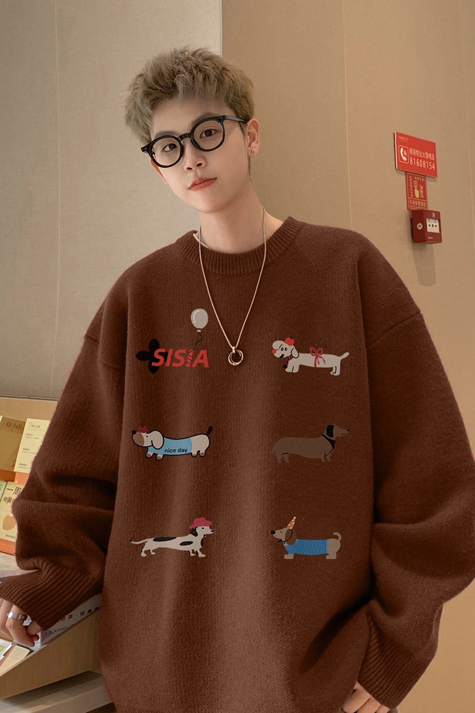 圆领毛衣A336-THYLMY0470-P58-限价78（27聚酯纤维31锦纶42睛纶，男装针织衫/毛衣，电商A336