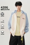 2025开衫卫衣420克华棉A336-RIWY019-特P55（60%棉40%聚酯纤维），男装卫衣，电商A336
