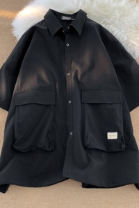 夏季新款大口袋短袖衬衫 A336-DX80-P55-限价78 （100聚酯纤维）图片