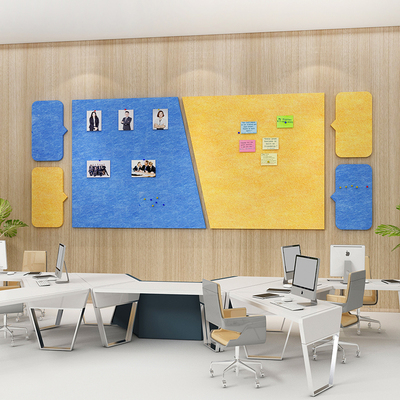 企业文化毛毡软木板照片展示办公室司公告示栏留言板背景墙面装饰