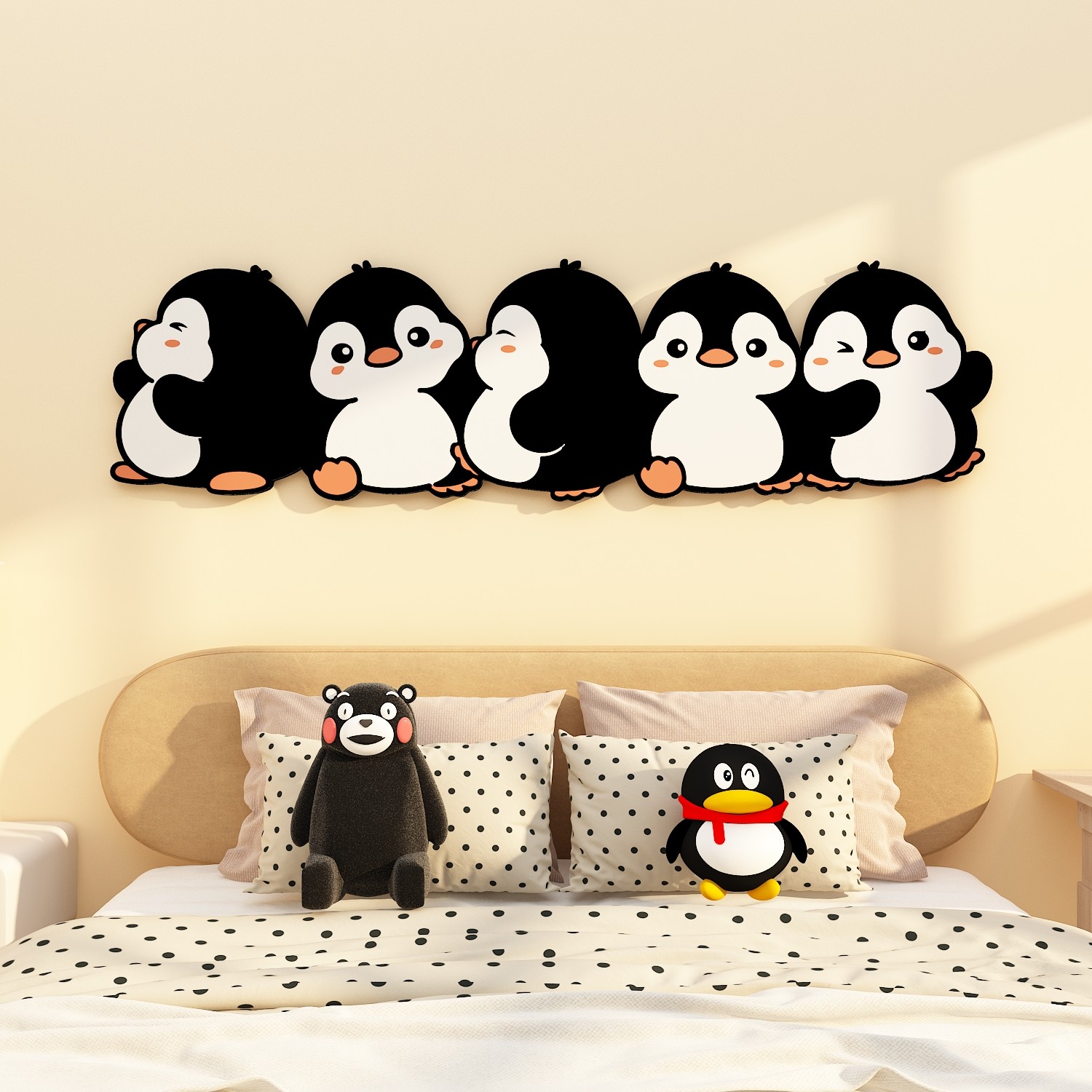 2025新款卡通适合卧室床头背景大白墙壁装饰挂件画遮丑改造3d立体,家居饰品,现代装饰画,淘宝优惠券,粉丝福利购,淘宝优惠卷