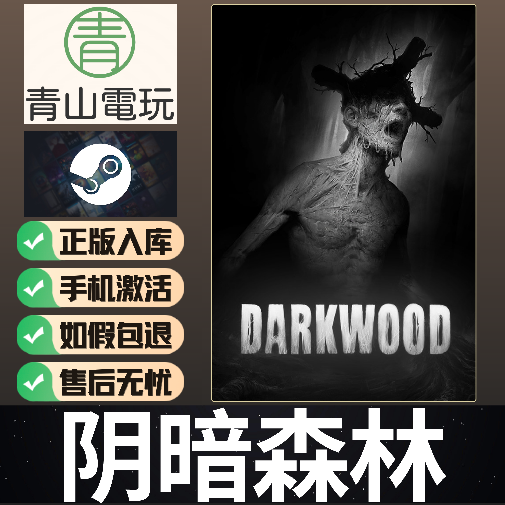Steam正版 阴暗森林 DARKWOOD 恐怖单人游戏 国区激活码 CDKey