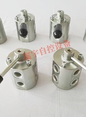 六通手转阀 二进四出切换阀DF6VIE3/8DF6VIE-G1/2 二位六通换向阀