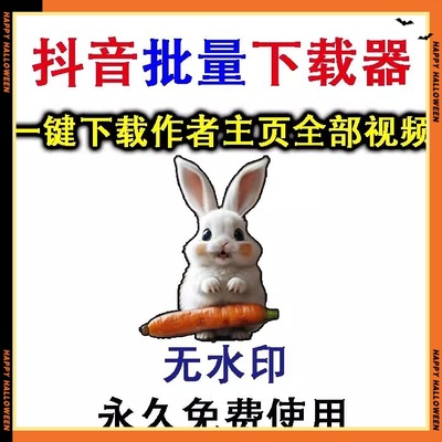 抖音视频批量下载工具抖音短视频无水印解析下载主页作品提取软件