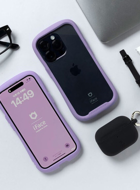 适用iphone16promax钢化玻璃透明防摔手机壳苹果15pro/plus高端iface手机套Hamee