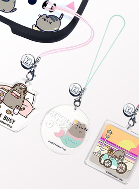 Hamee pusheen卡通可爱猫咪胖吉猫创意手机链简约百搭手机挂件