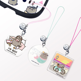 Hamee pusheen卡通可爱猫咪胖吉猫创意手机链简约百搭手机挂件