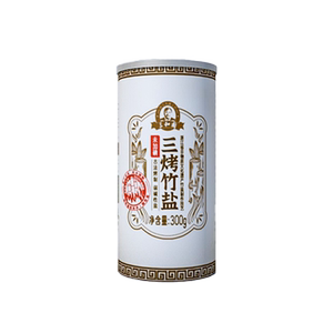 三烤竹盐食用未加碘烤盐食盐家用炒菜食用盐300g三和园官方旗舰店