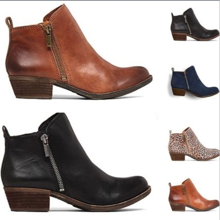 2018 women martin boots ankle boot  zipper large size shoes