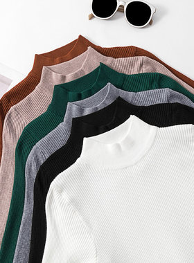 Women Autumn Winter Turtleneck Pullovers Sweaters 2019毛衣女