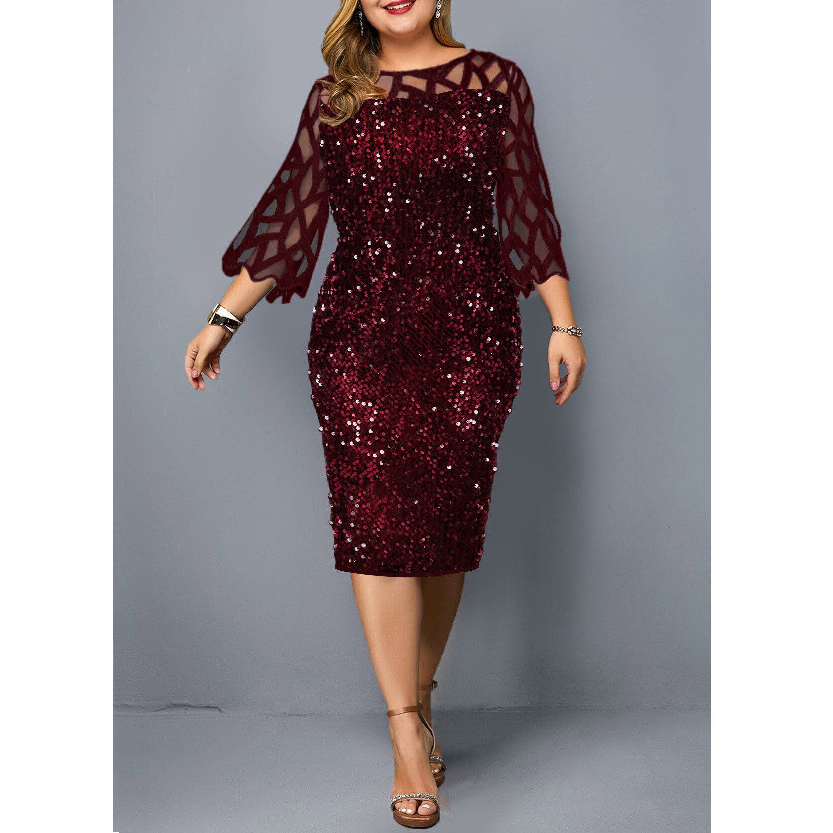 Nets yarn splicing long skirt women dress 网纱拼接中长款女裙