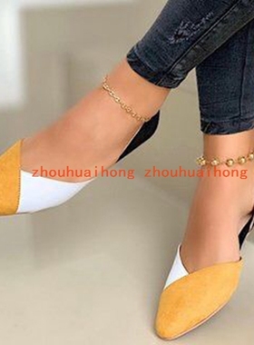 2021 women flat shoes summer sandals big size 43凉鞋女单鞋