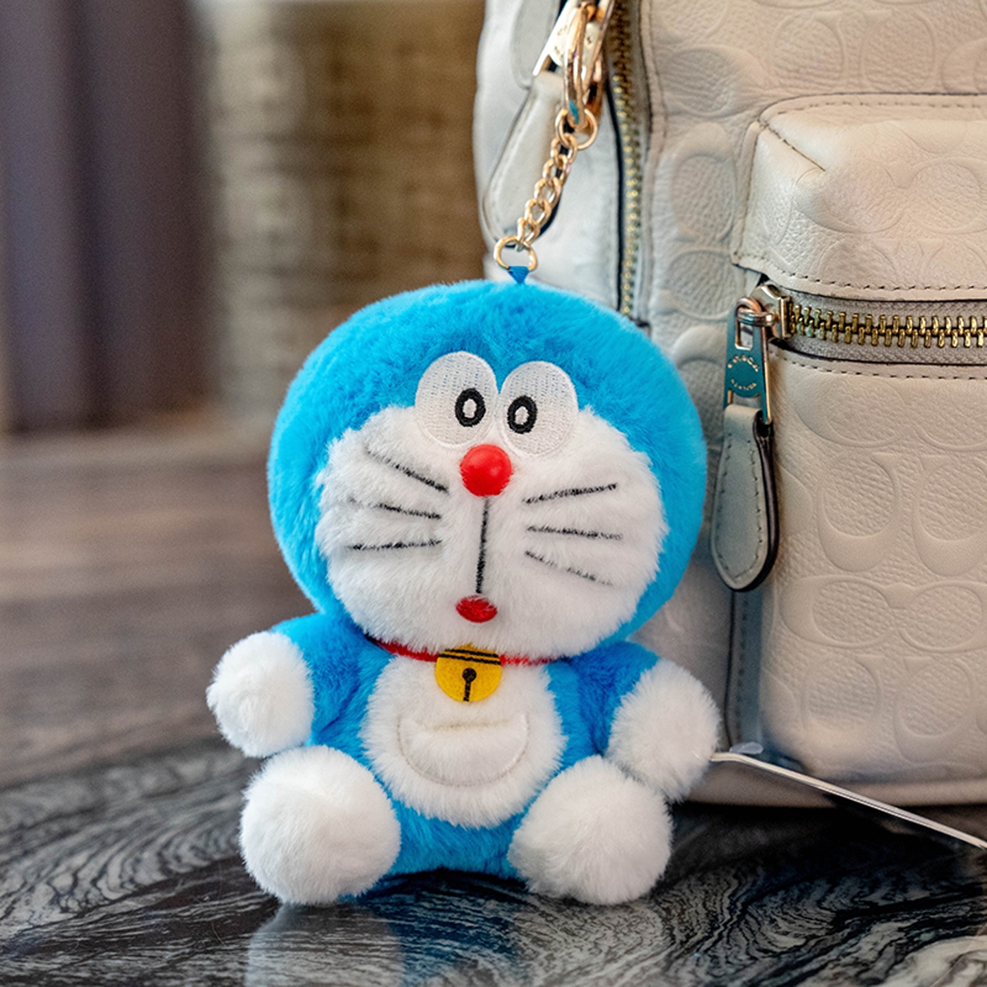 哆啦A梦正版公仔玩偶毛绒玩具蓝胖子猫咪布娃娃钥匙扣挂件饰礼物