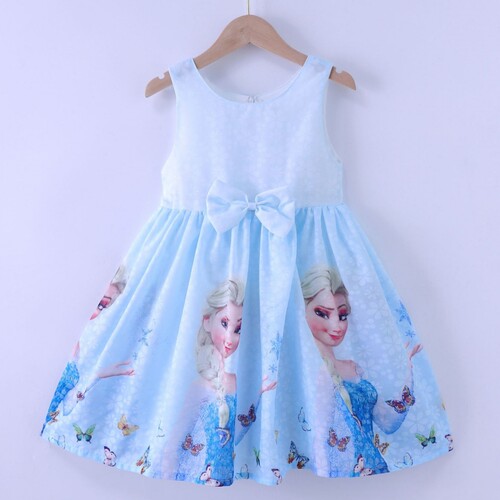 爱莎公主女童背心裙夏童装