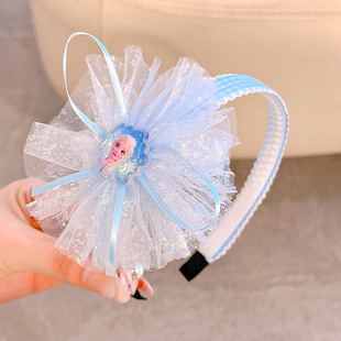 冰雪奇缘儿童发箍可爱女童甜美Elsa压发大蝴蝶结艾莎公主宝宝头箍