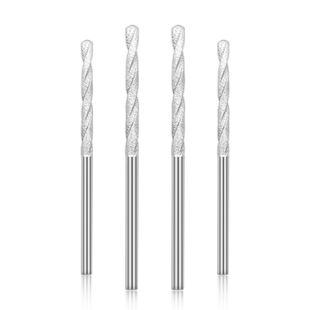 金刚砂麻花钻头翡翠蜜蜡玉石打孔针水晶玻璃打孔金刚石钻头电磨钻