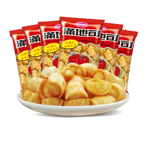 满地可飞碟薯脆40g*6包膨化零食