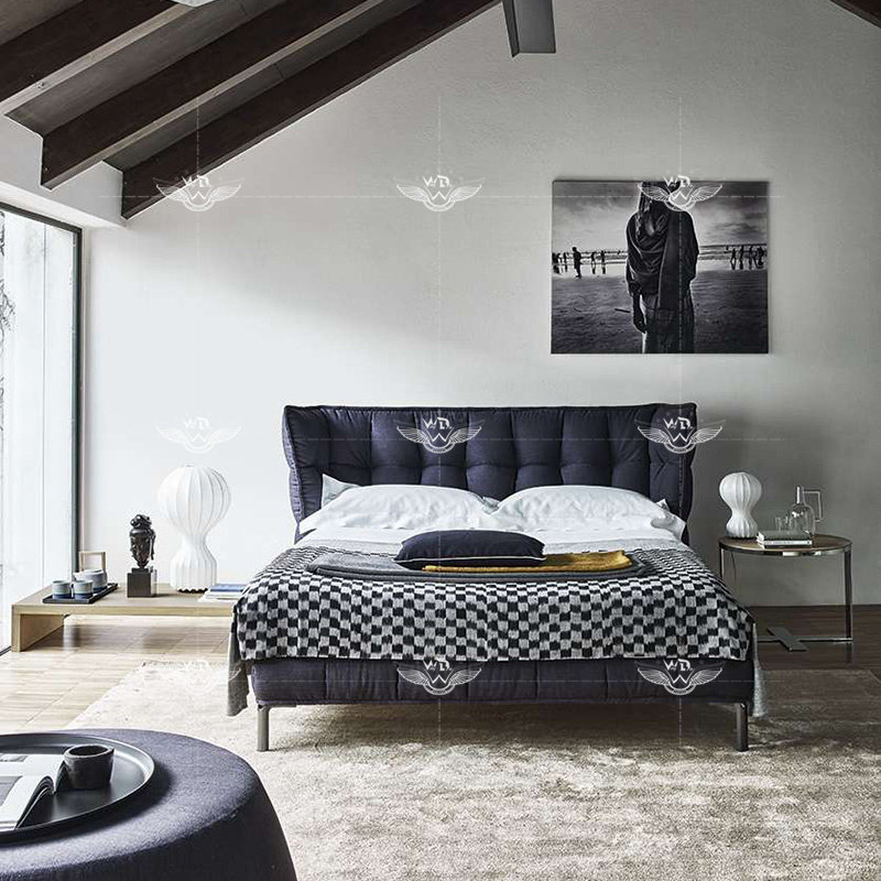 rafamariner定制b&b意式简约工厂直销经济型大平层豪宅卧室床