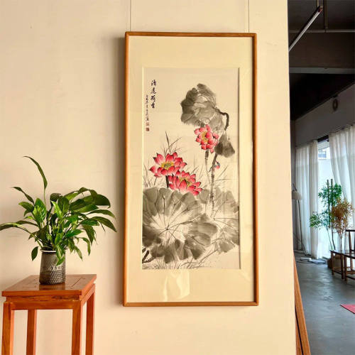 新中式国风水墨客厅装饰画