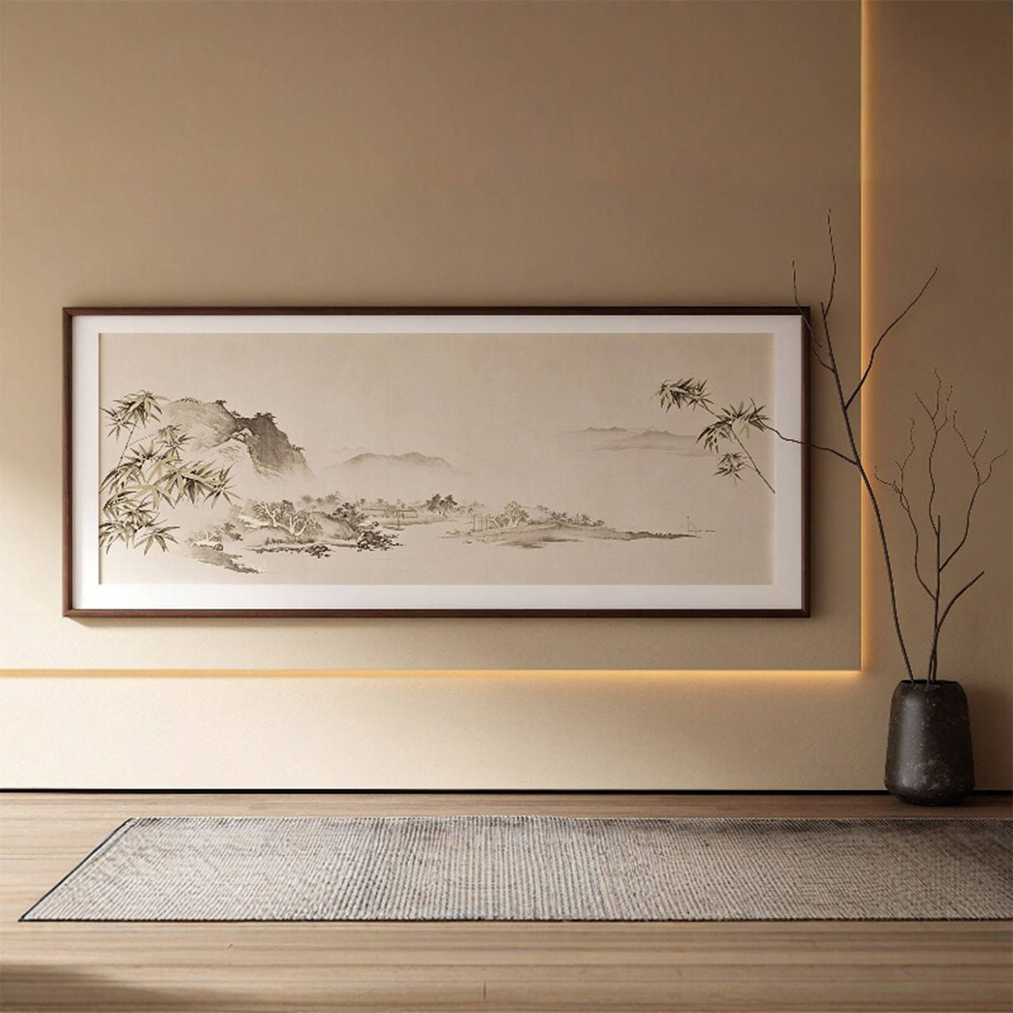 新中式客厅沙发背景墙装饰画挂画