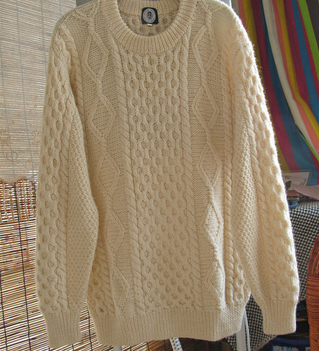 vintage古着手工立体孤品毛衣