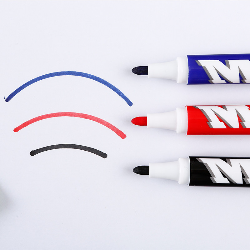 CHENGUANG 화이트 보드 펜 검정 수성 지울 수있는 어린이 색상 빨간색과 파란색 칠판 펜 사무용품 문구 드로잉 보드 펜 쓰기 패드 펜 지우기 쉬운 두꺼운 머리 2201